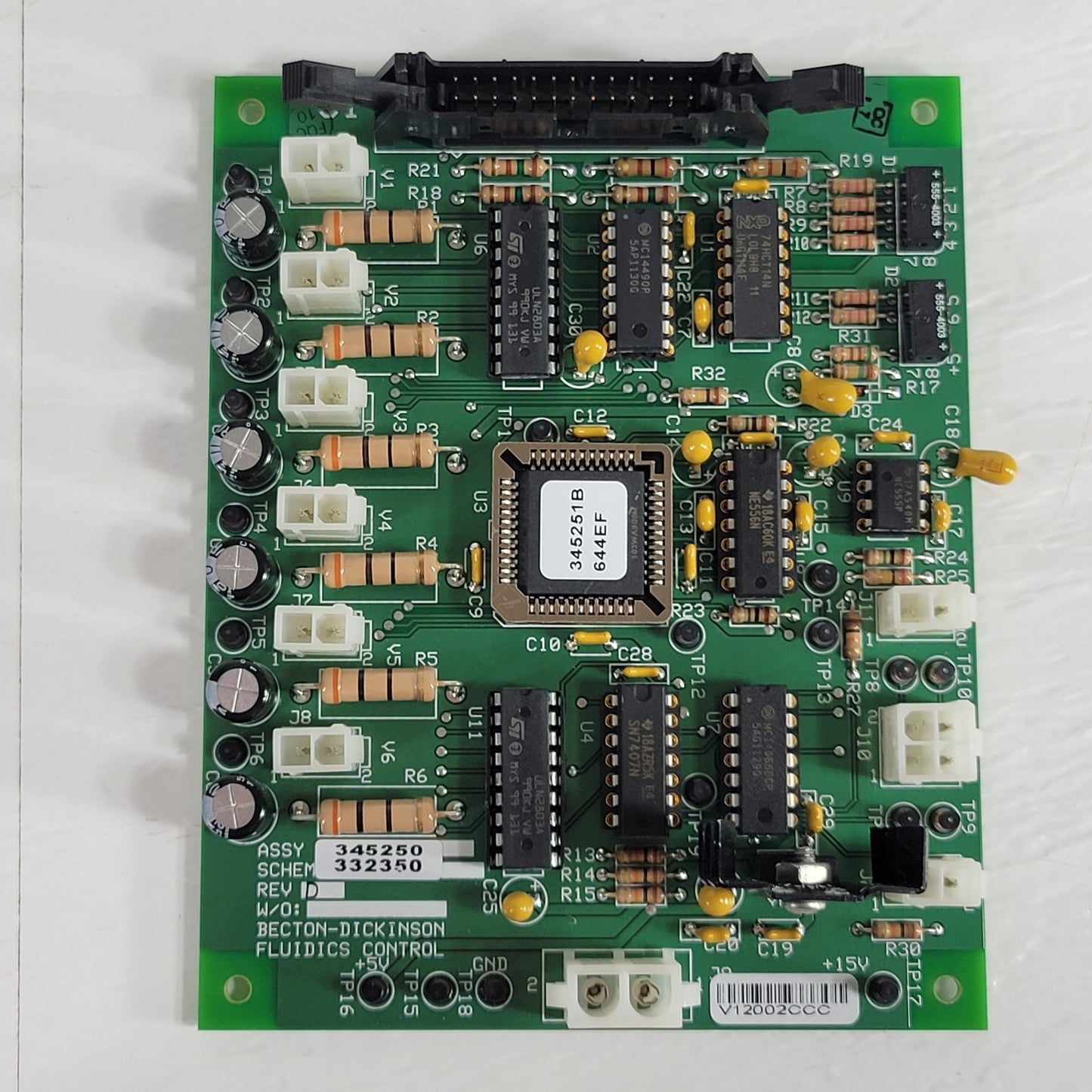 BD 345250 Rev D Fluidics Control PCB Board LSRFortessa Flow Cytometer