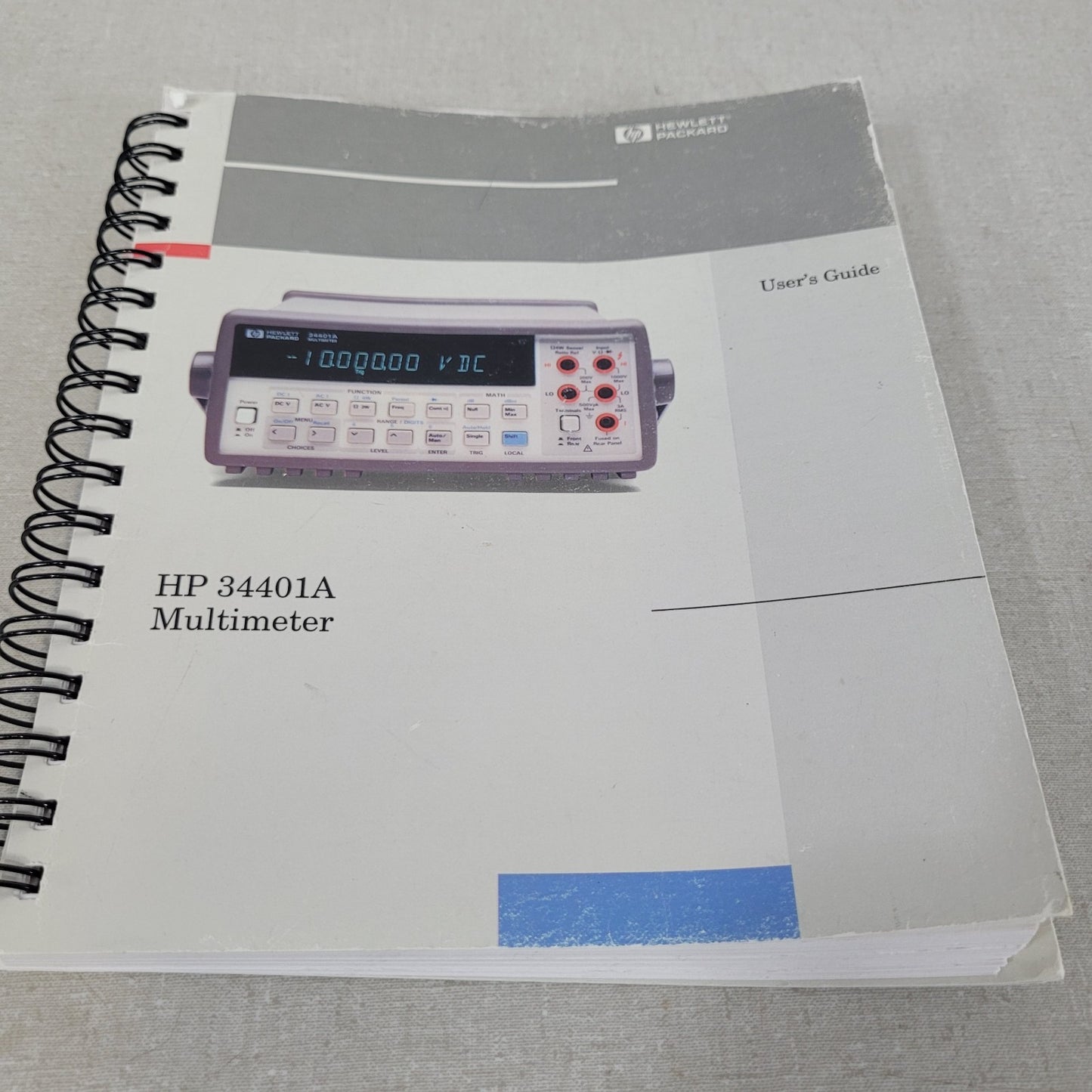 HP Agilent 34401A User Service Quick Reference Manuals 34401-90004 90008 90013