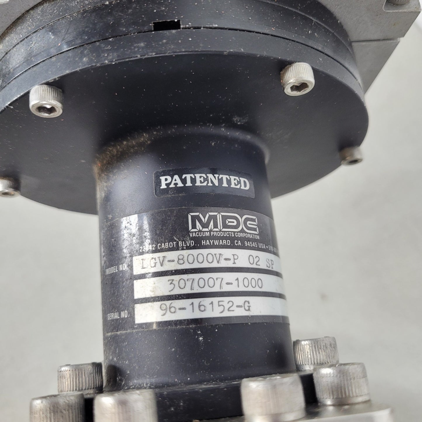 TESTED MDC LGV-8000V-P DN200 ISO-F Pneumatic High Vacuum Gate Valve KF25 Purge