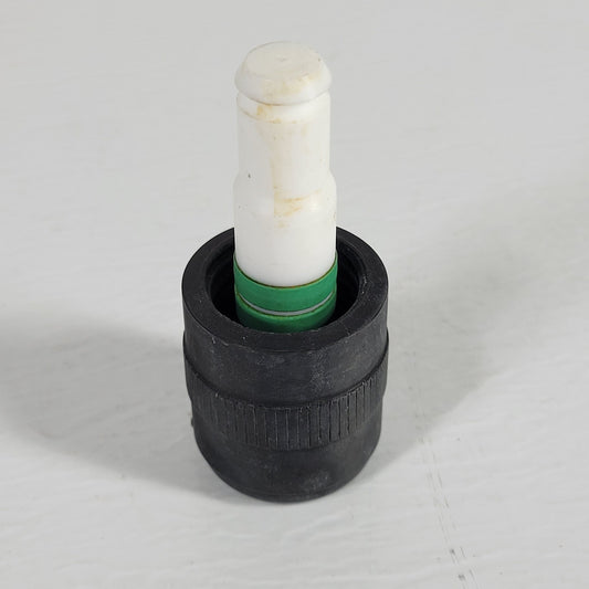 CHEMGLASS PTFE 0-12mm High Vacuum Valve Plug Only for Vacuum Systems, Green