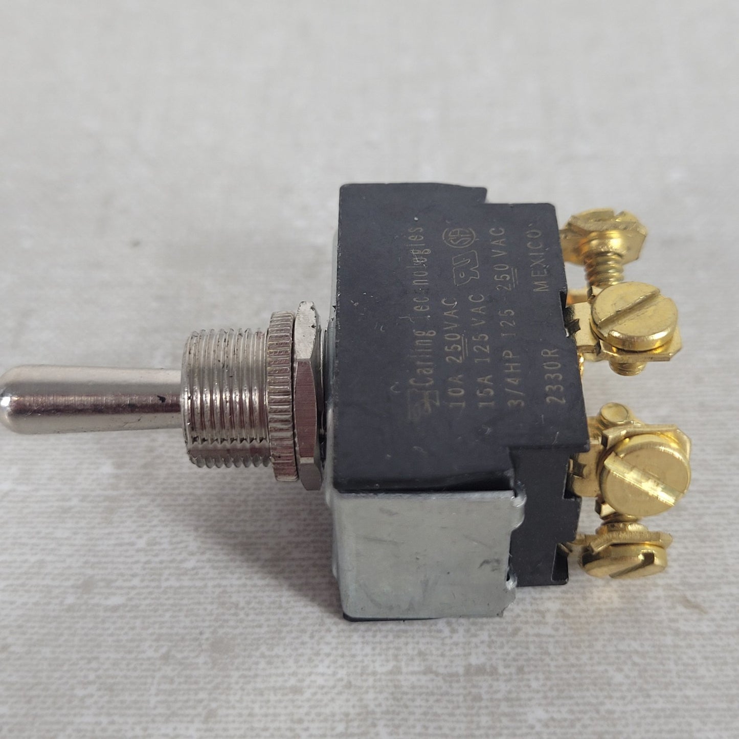 2x Carling Technologies 6GM5M-78 Sealed DPDT (On)-Off-(On) 15A Toggle Switches