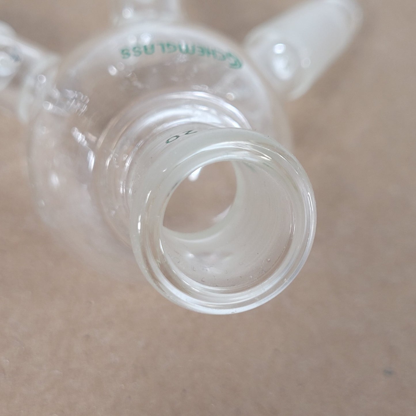 Chemglass CG-1276-10 3-Way Distilling Receiver Adapter 14/20 CN/SN Joints 15mL