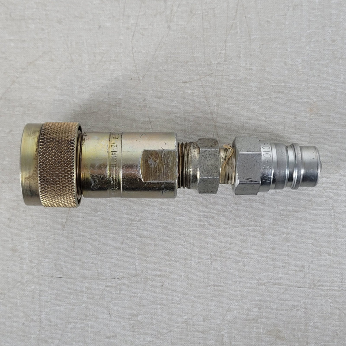 Pioneer 4050-4 & 4010-3 Hydraulic Quick Coupler & Male Tip 1/2" 3/8" NPTF