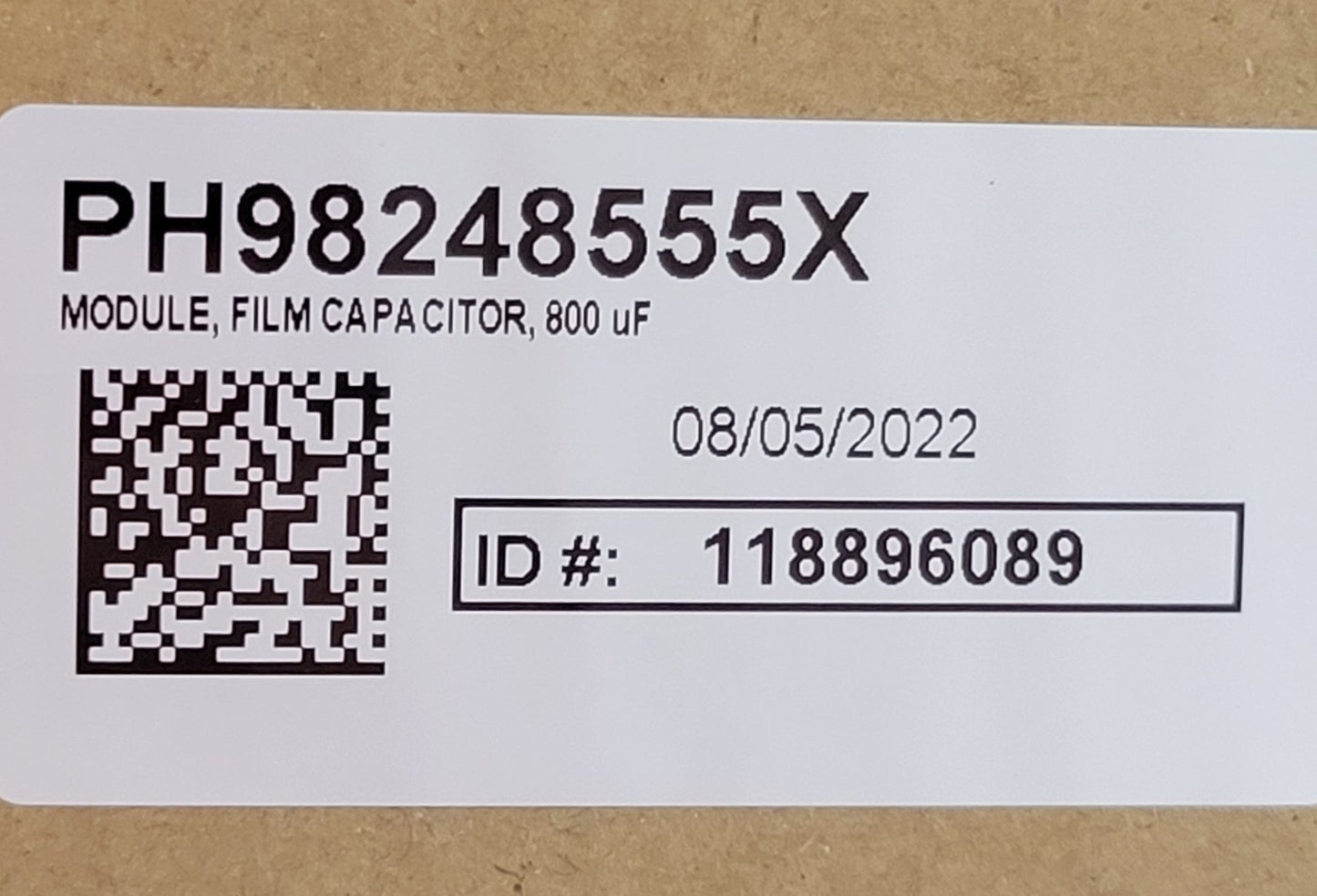 SHIZUKI PH98248555X DC-Link Film Capacitor Module 800uF Dual Bus Bar Murata