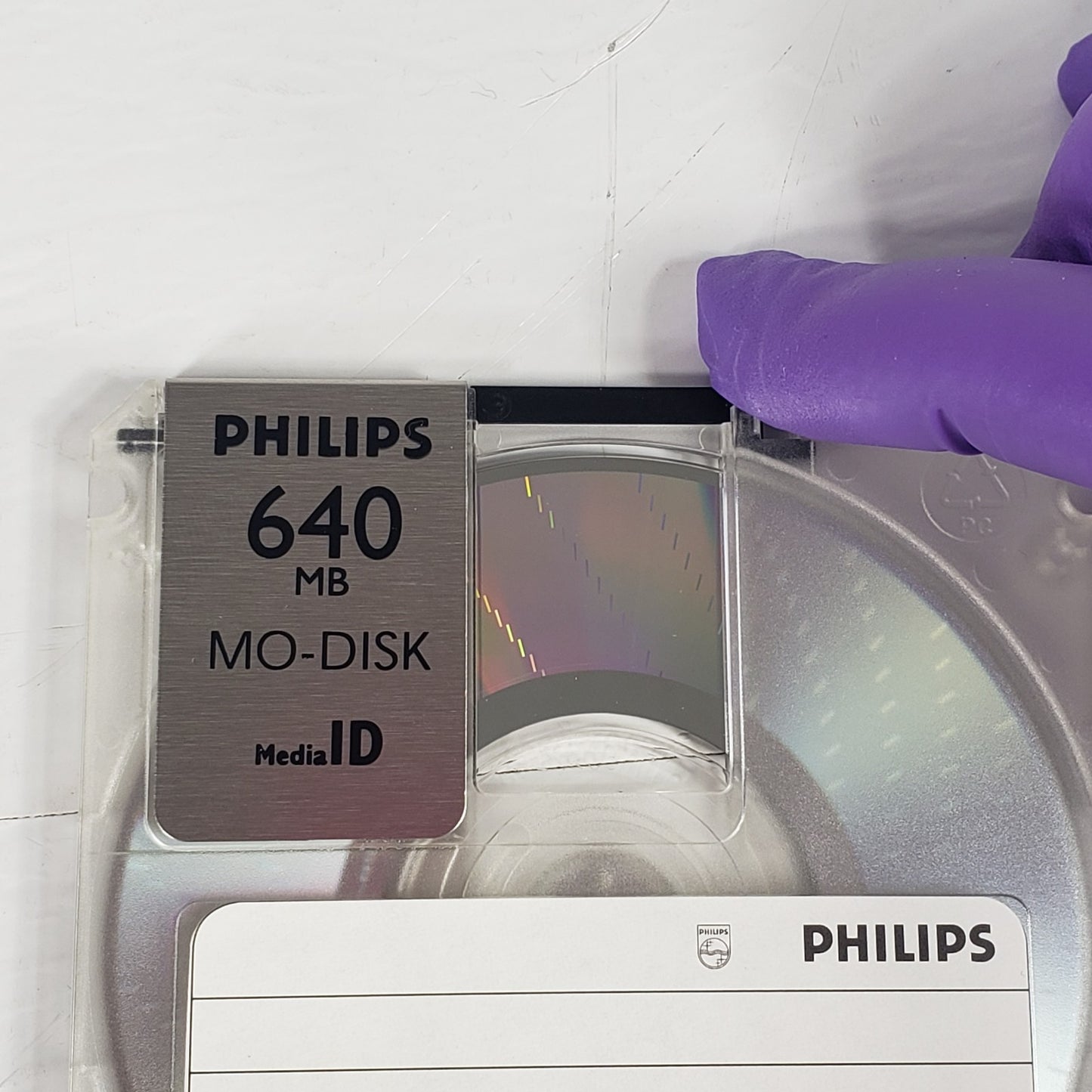 Philips 640MB 3.5" Rewritable MO Disk Magneto Optical MediaID
