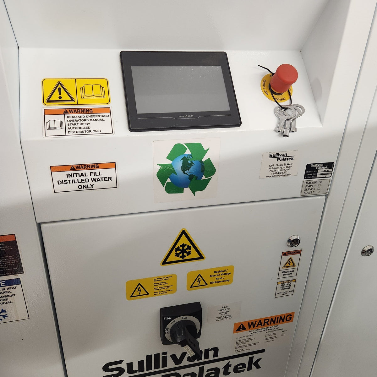 Sullivan-Palatek AA-30 30HP 120CFM Oil-Free Air Compressor w SPRF-145A Air Dryer