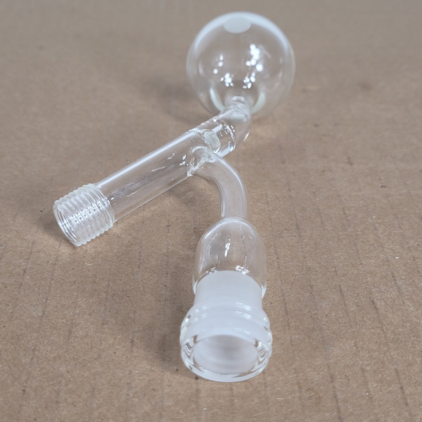 Chemglass Schlenk Distillation Bulb 25mL 14/20 CN Threaded Plunger Side Arm