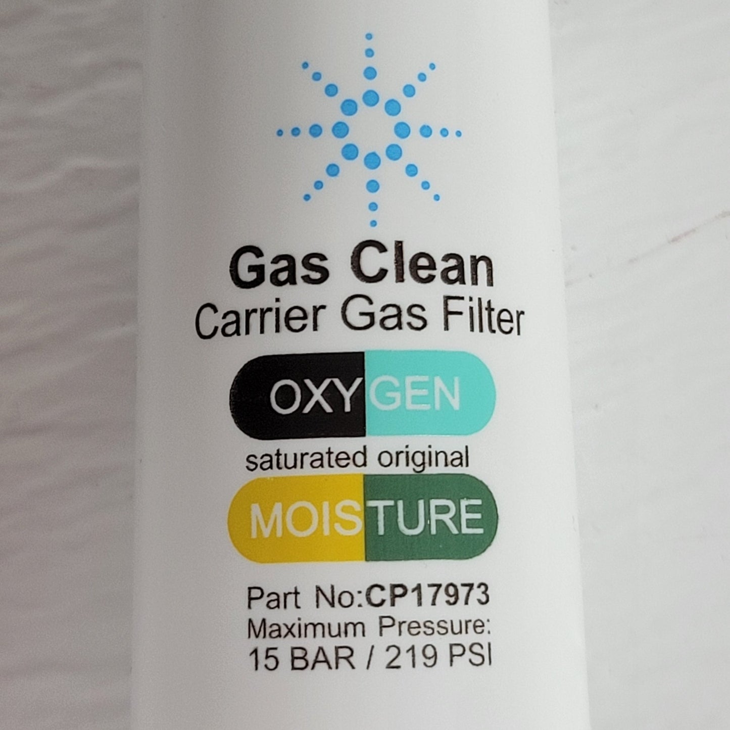 AGILENT CP17973 Carrier Gas Cleaning Filter, Compatible with Intuvo GC System