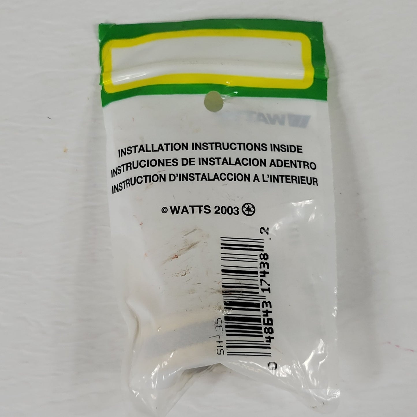 WATTS PBGH106 SH-35 Stamped FF Hose End w/Washer, 1/2" x 3/4", Manual Included