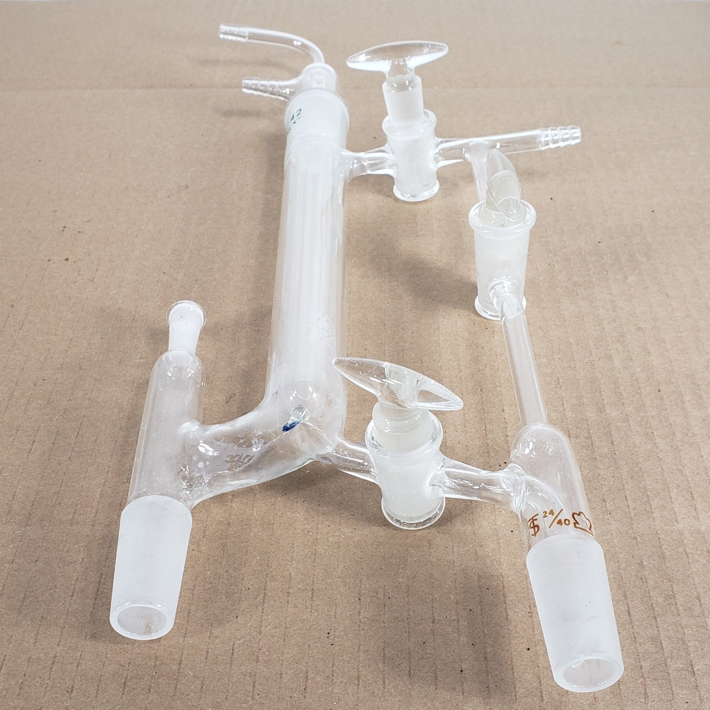 Pyrex Variable Reflux Distilling Apparatus Assembly 29/42 CN 24/40 SN w/Stopcock