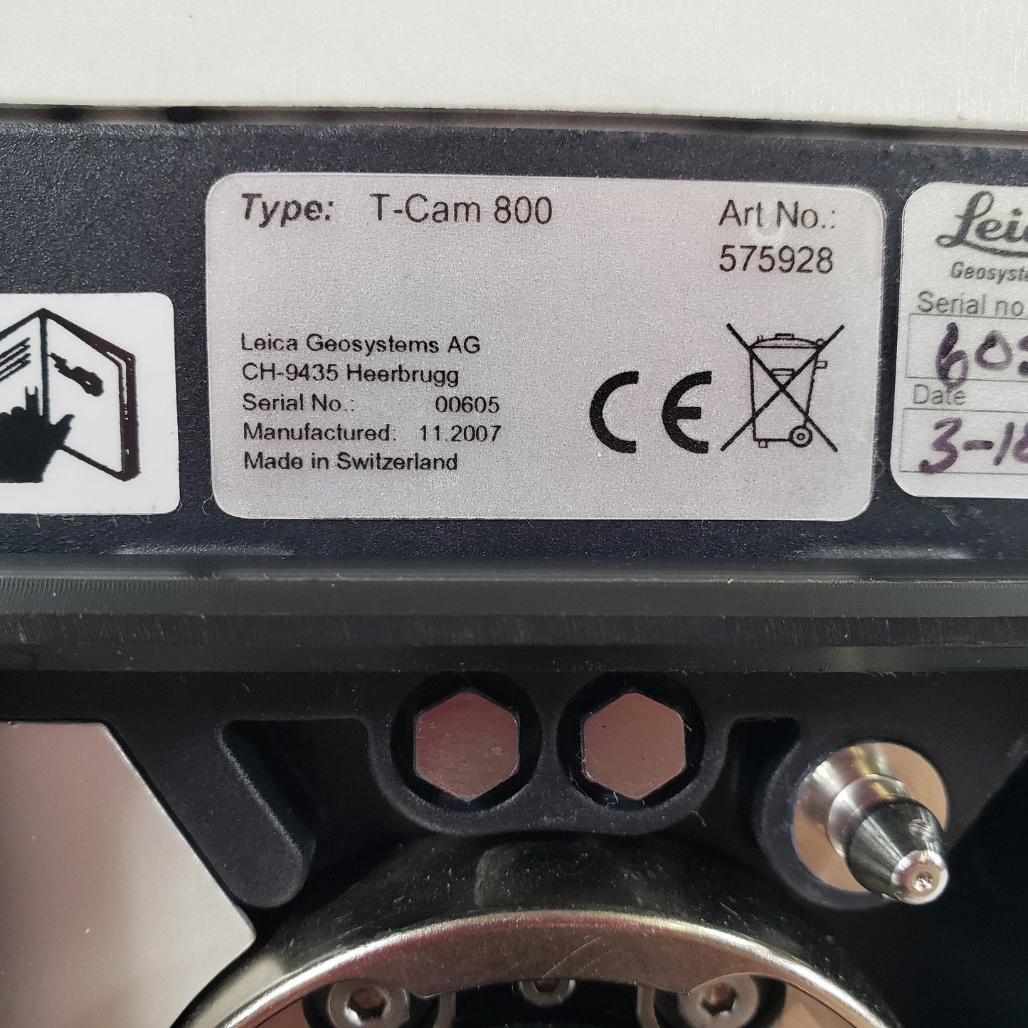 Leica T-Cam 800 575982 Optical Tracking Camera LTD840 Laser Tracker w/ Case