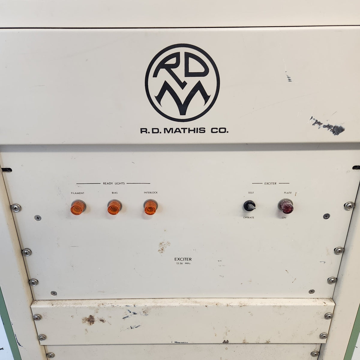 R.D. Mathis SG-1250 1250W 13.56MHz RF Sputtering Generator Rack HV Exciter Amp