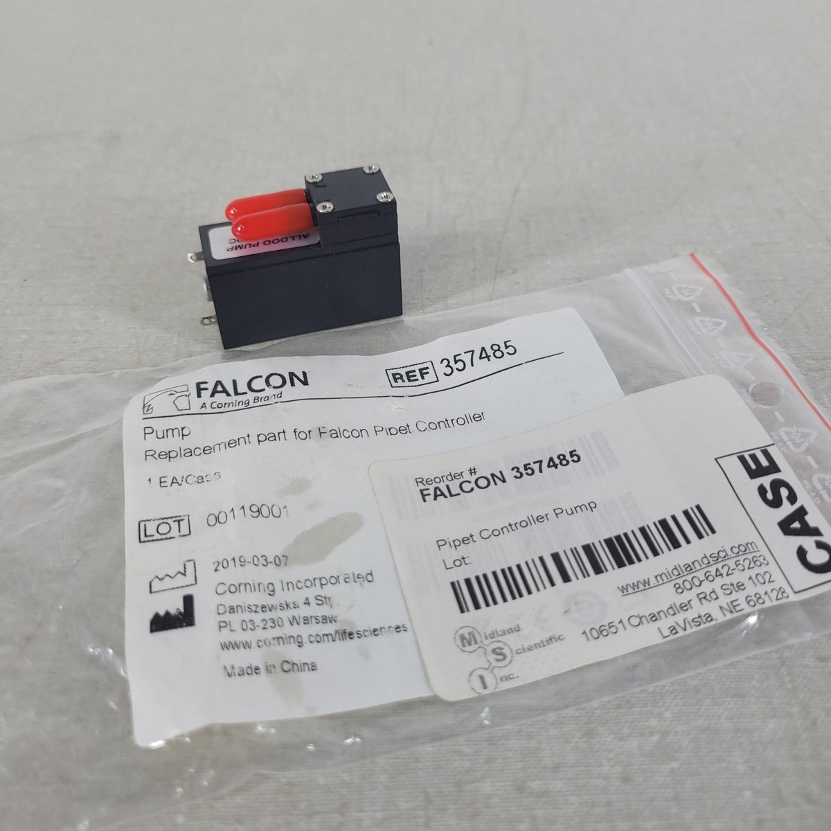 Corning Falcon 357485 Pipet Controller Replacement Pump Alldoo CMP17B3VDC