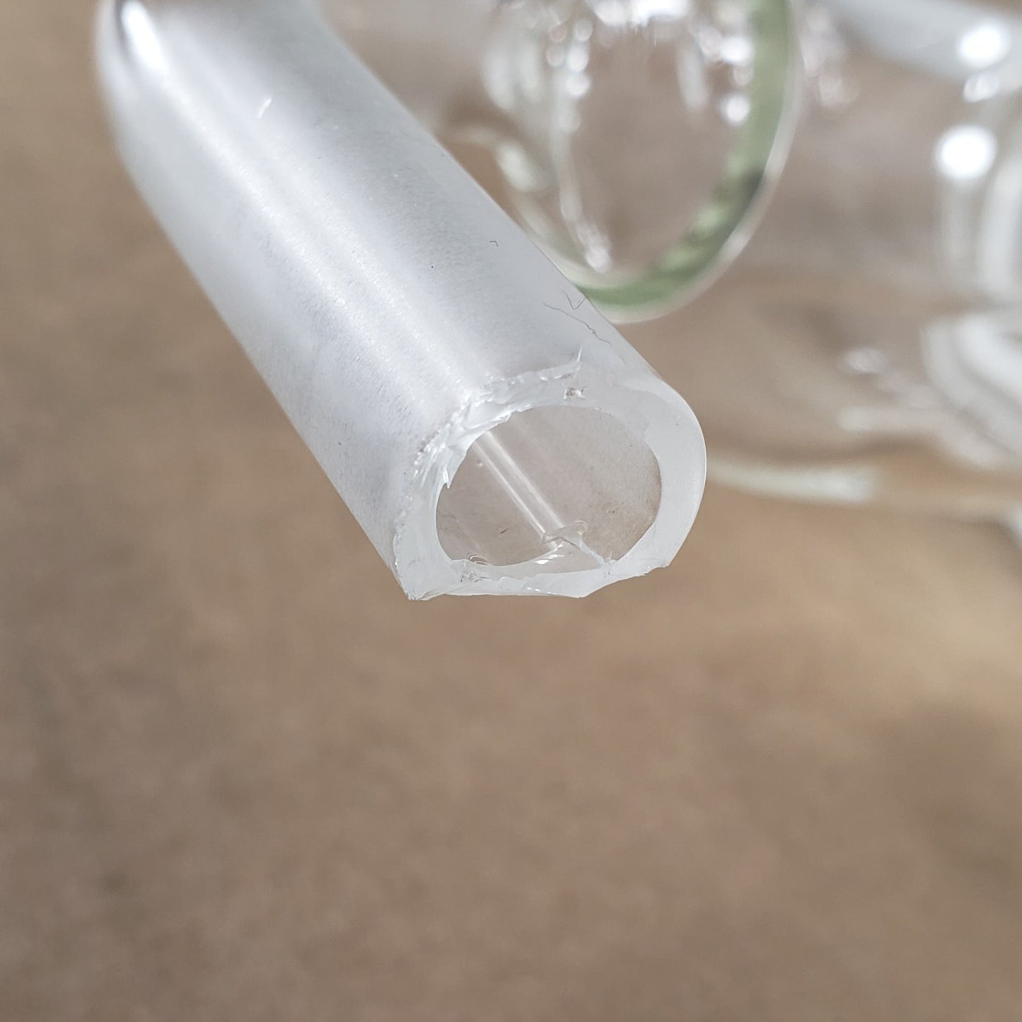 CHIPPED Chemglass CG-4513-32 Vacuum Trap #50 O-Ring Joint Stopper Portion Only