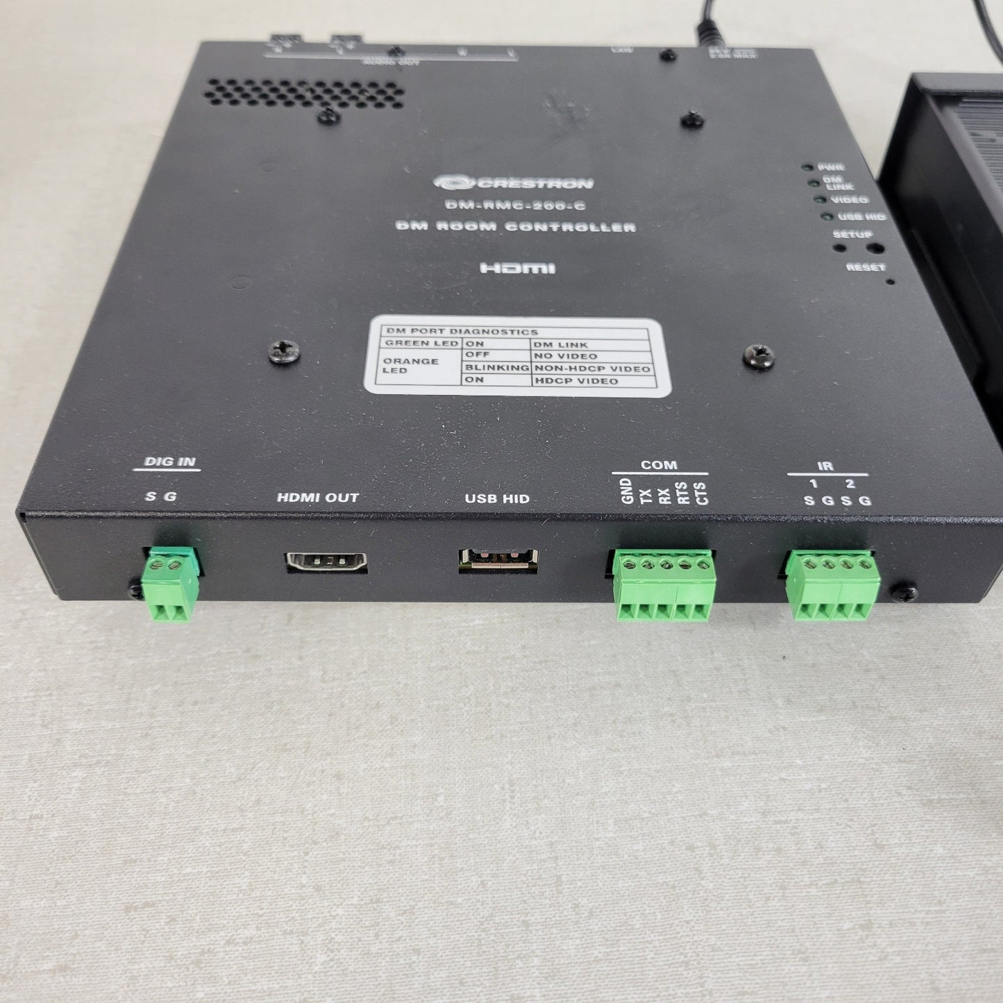 CRESTRON DMRMC200C DM Room Controller Supply & Cable, HDMI, LAN, 3.5mm Audio L&R