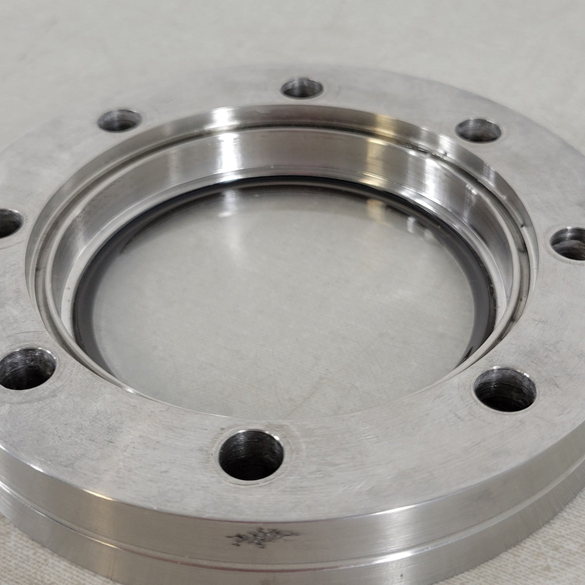 *HAZY* UHV Quartz Viewport 4.5" CF DN63CF ConFlat Stainless Vacuum Flange Ground