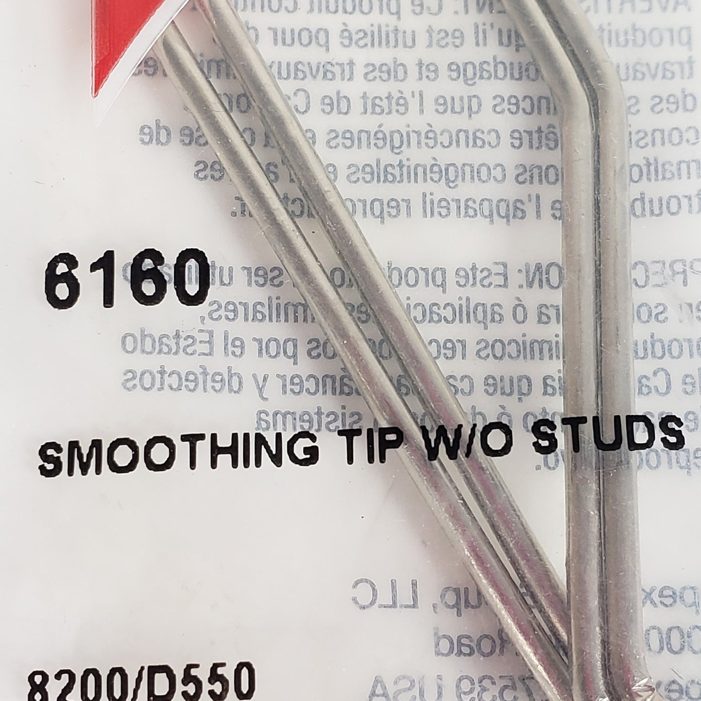 Lot 2 Weller 6160 Smoothing Tip 2-Pack 8200 D550 D650 w/o Studs