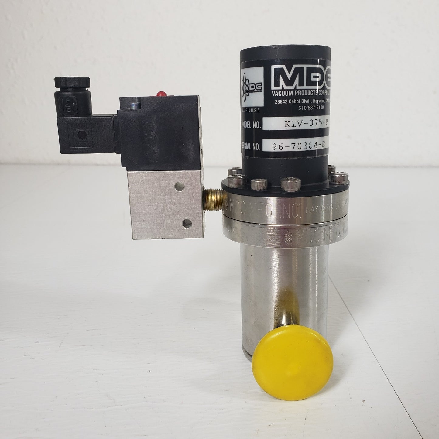 MDC KIV-075-P High Vacuum Inline Pneumatic Valve 2x KF16 NW16 QF16 320-72