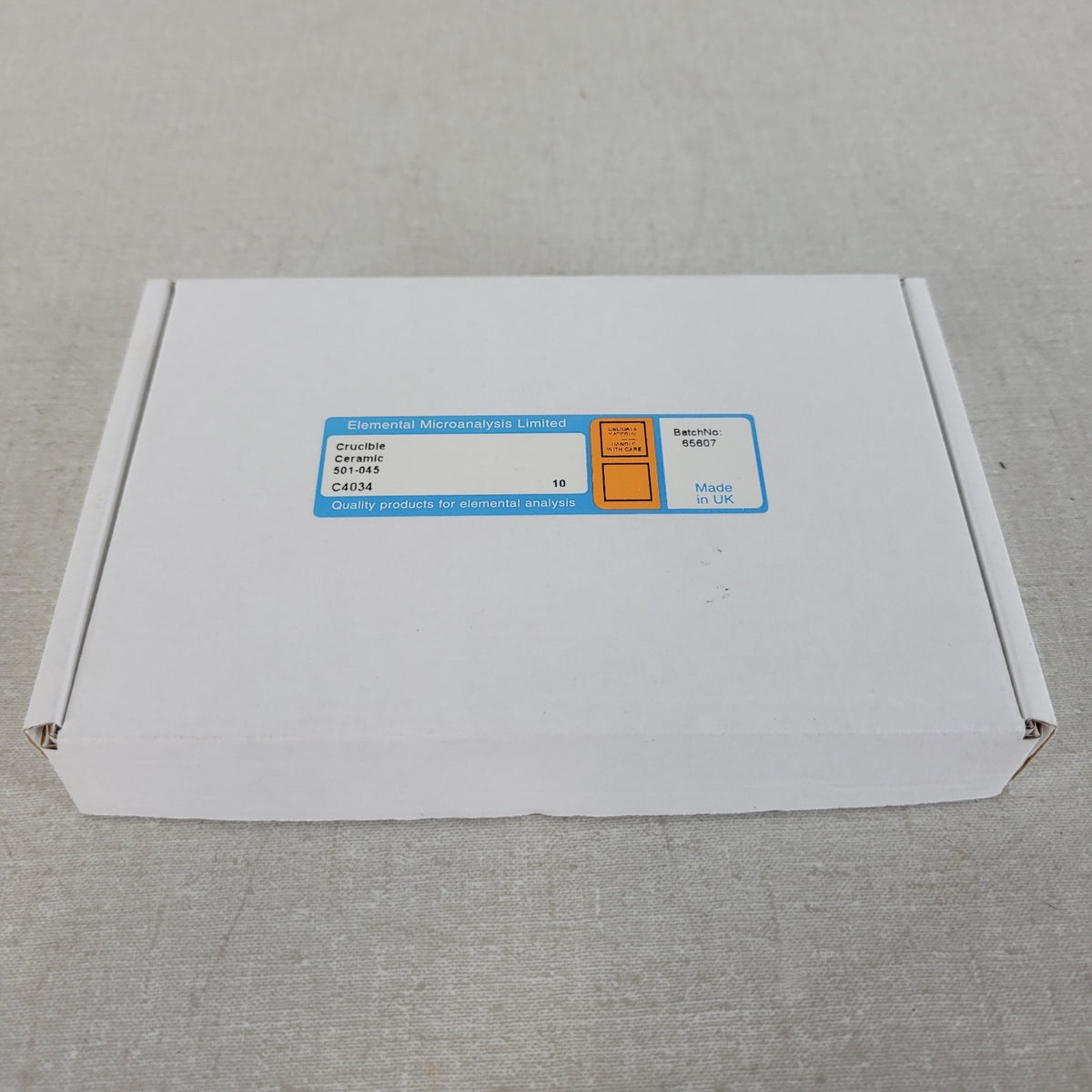 10x Elemental Microanalysis C4034 Ceramic Crucibles for LECO 501-045 501-045-125