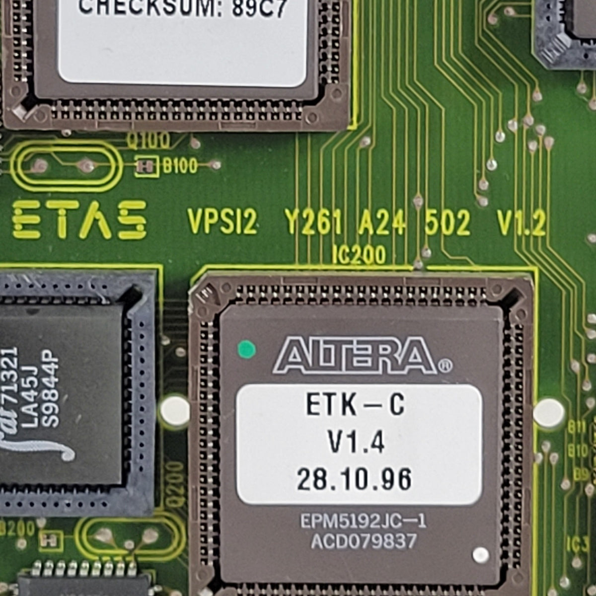 ETAS ES1201 ES1000 Dual ETK-C V1.4 ECU Interface VME Module 8Mbit/s