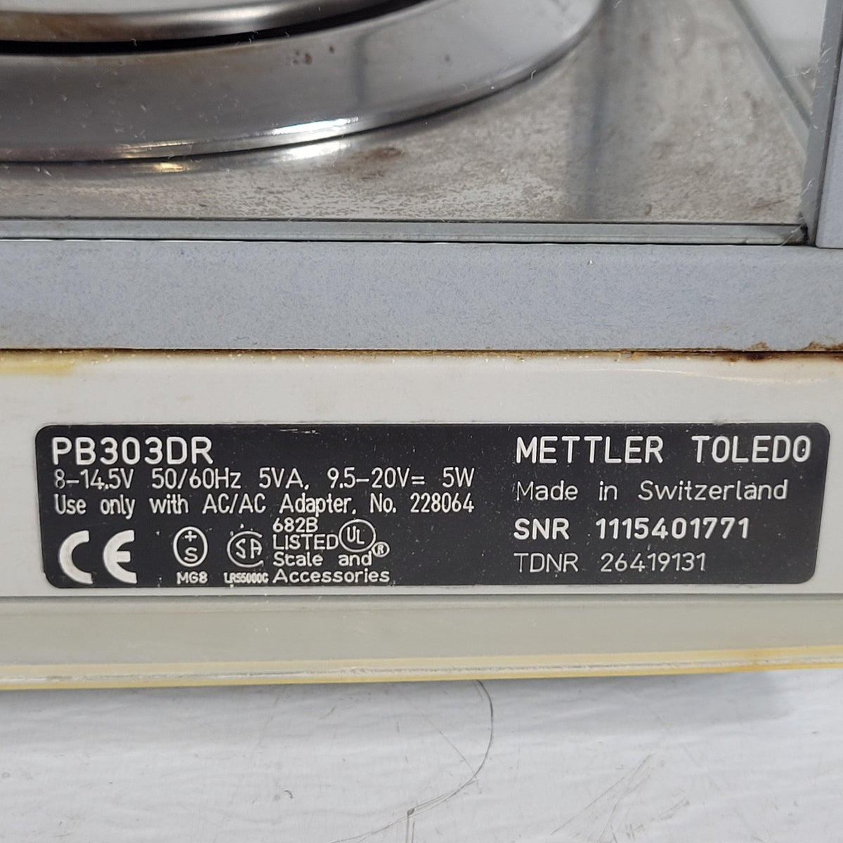 Tested Mettler Toledo PB303DR DeltaRange 310g 0.001g/0.01g Precision Balance