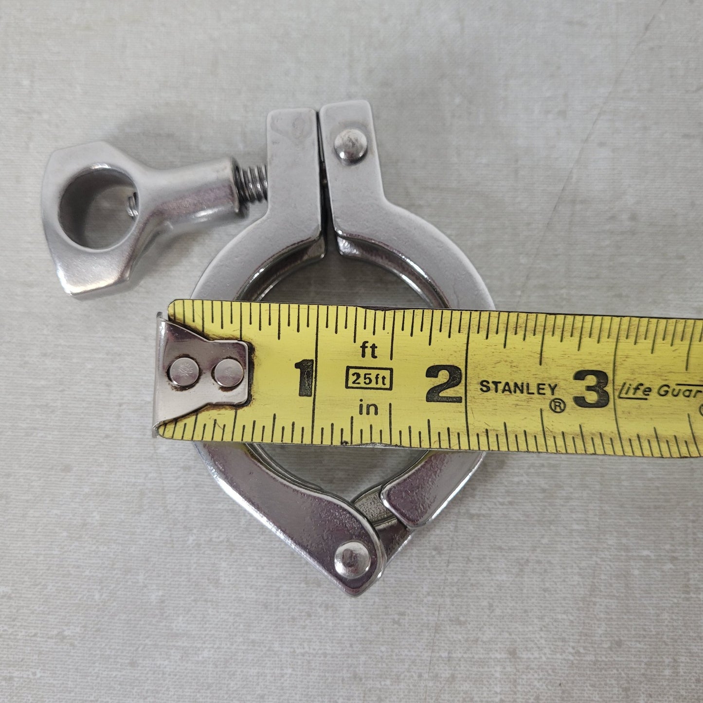 *Lot of 4* Sanitary Fittings Single Pin Heavy Duty Sanitary Tri Clamp Three Size