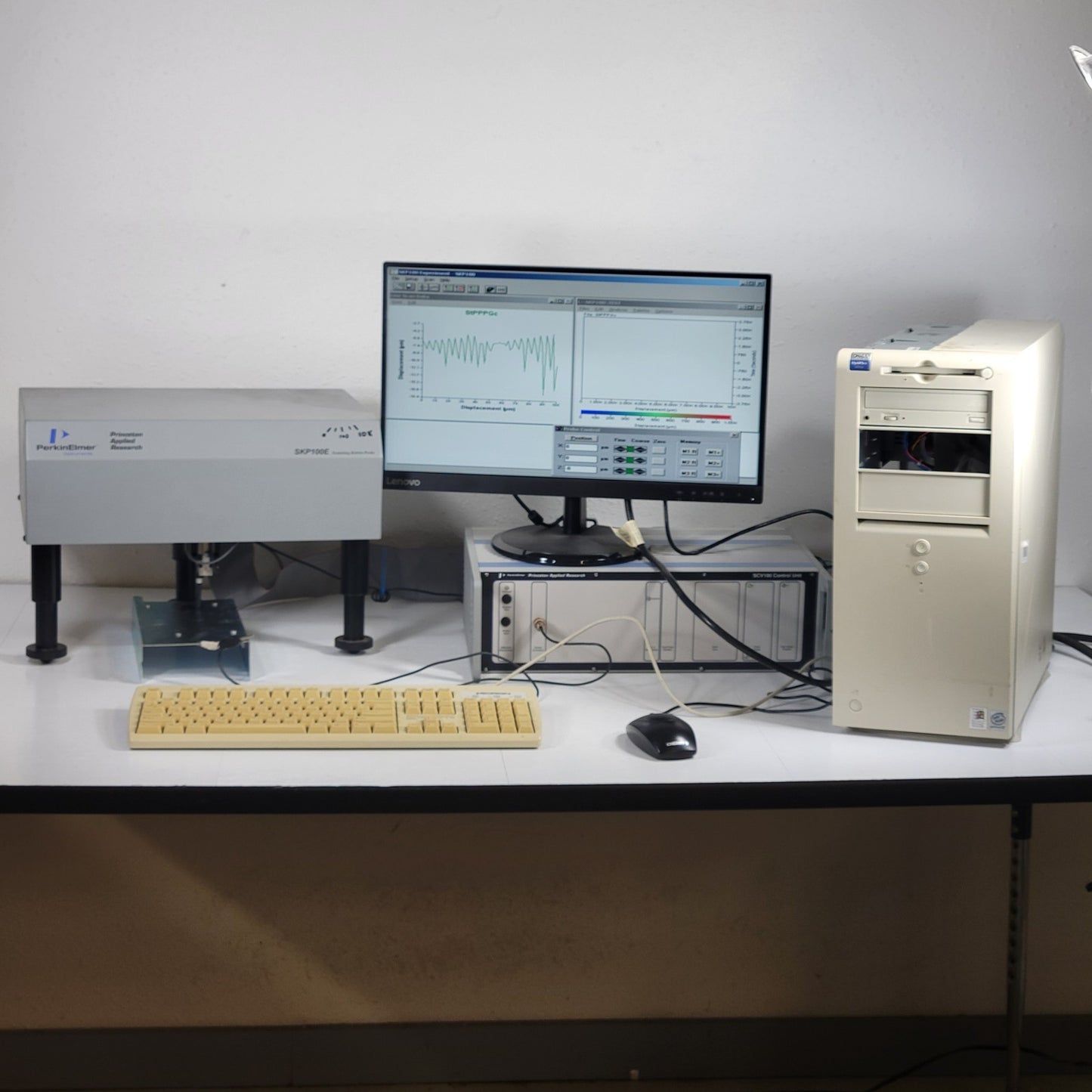PerkinElmer PAR SKP100E Scanning Kelvin Probe SCV100 PC Original Software AS-IS