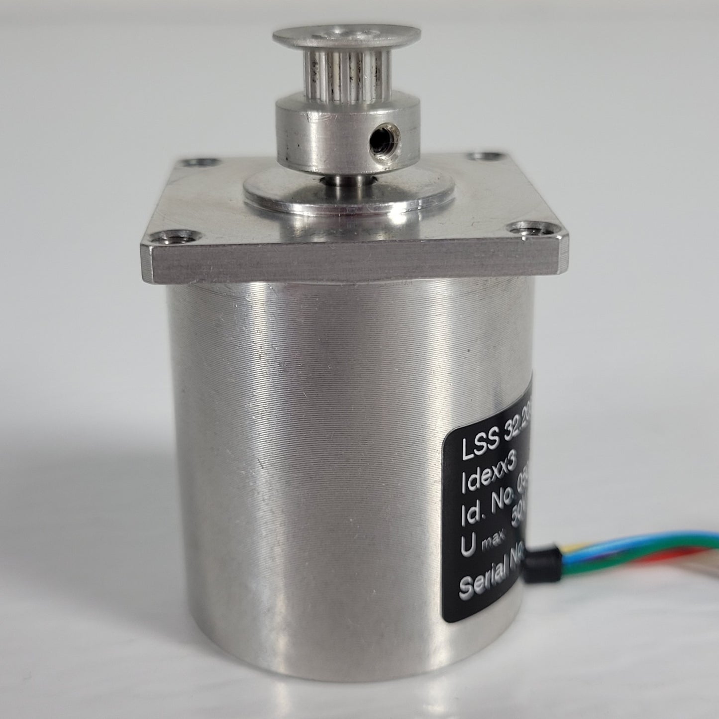 Phytron LSS 32.200.0.6 Stepper Motor 50V AC Timing Pulley 4-Wire Connector
