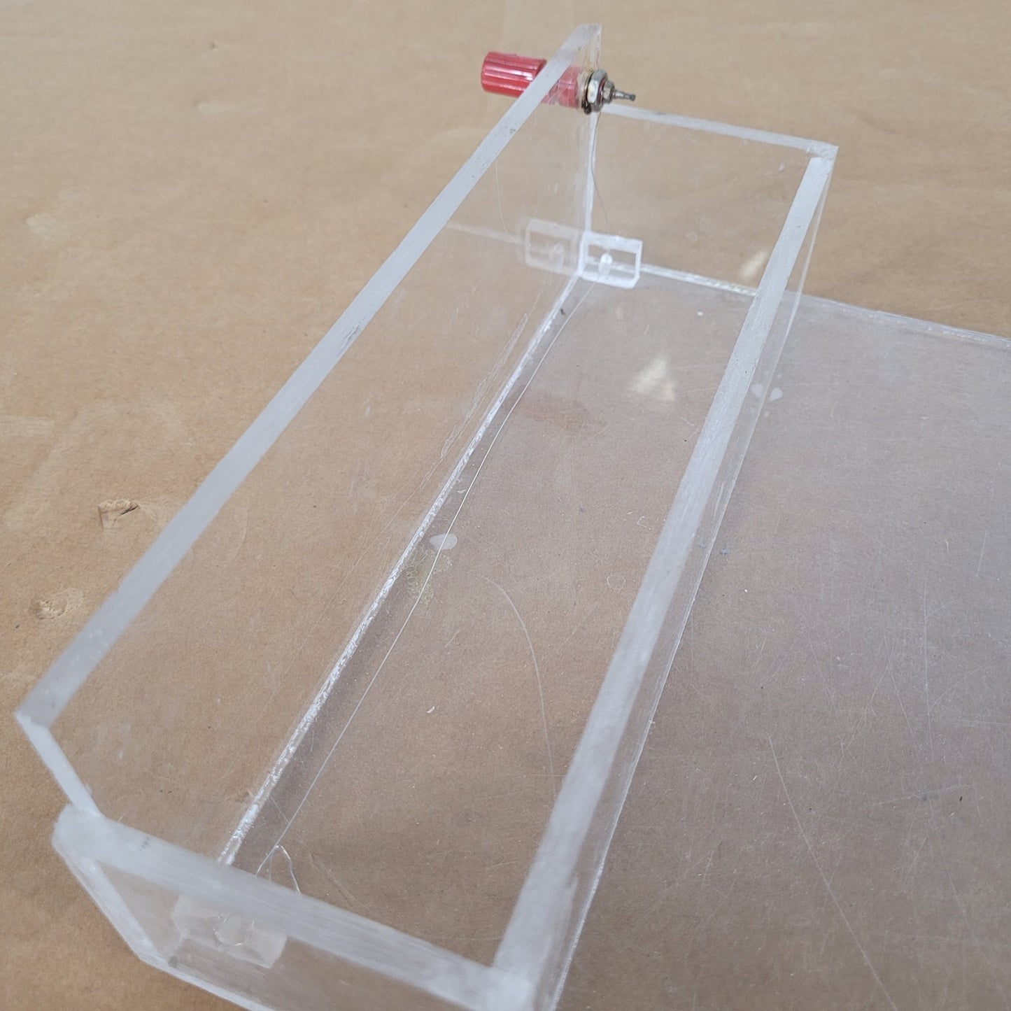 Custom Acrylic Horizontal Agarose Gel Electrophoresis Tank Banana Terminals