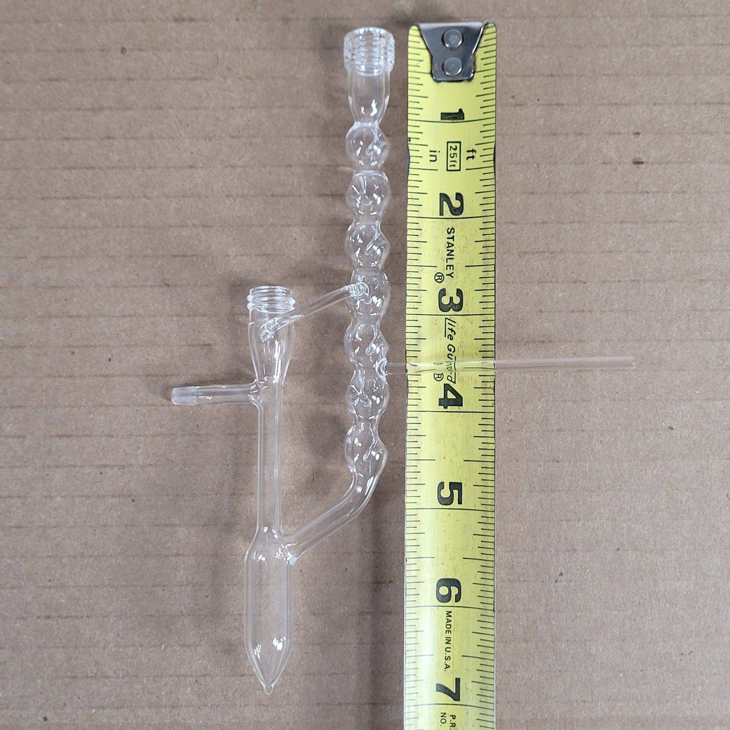 Custom Unbranded Micro-Scale Vigreux/Bulb Style Distillation Condenser #7 Thread