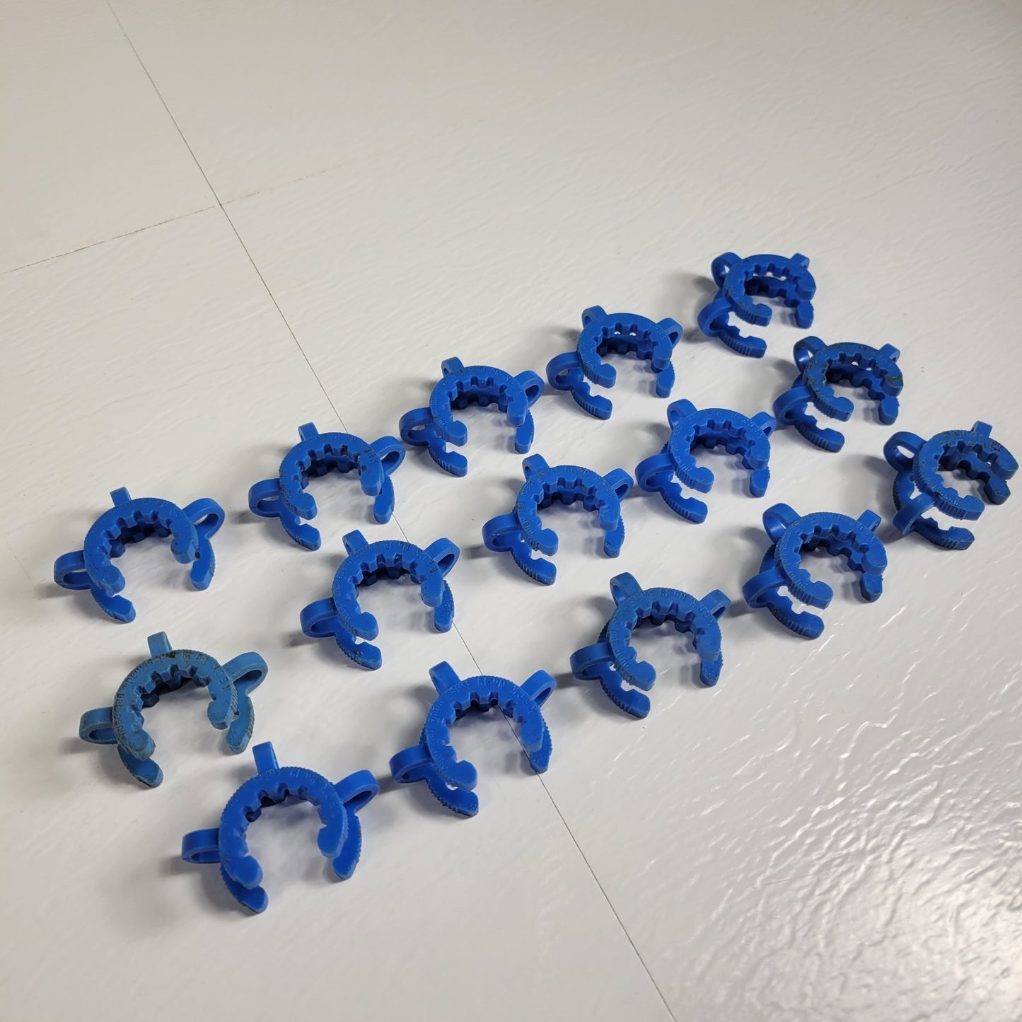 Pack of 15 SCHOTT Duran KECK KC19 Blue Plastic Joint Clips 19/22 19/26