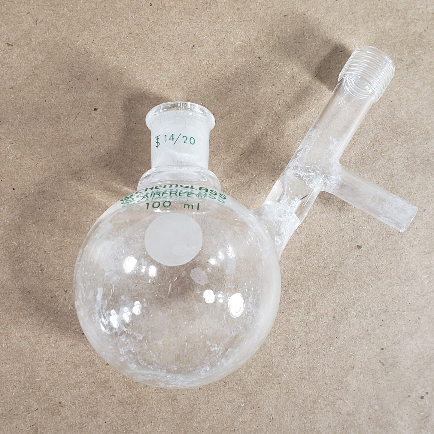 Lot of 3 Chemglass AF-0529-04/02 250/100mL Round Bottom Flasks CN 24/40 14/20