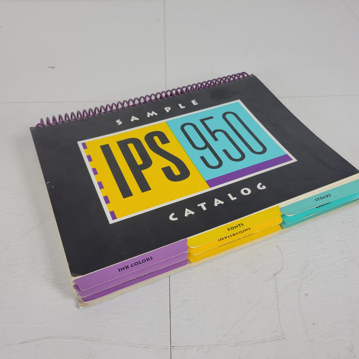Instant Publisher IPS 950 Color Label Printer Sample Catalog Ink Fonts Guide