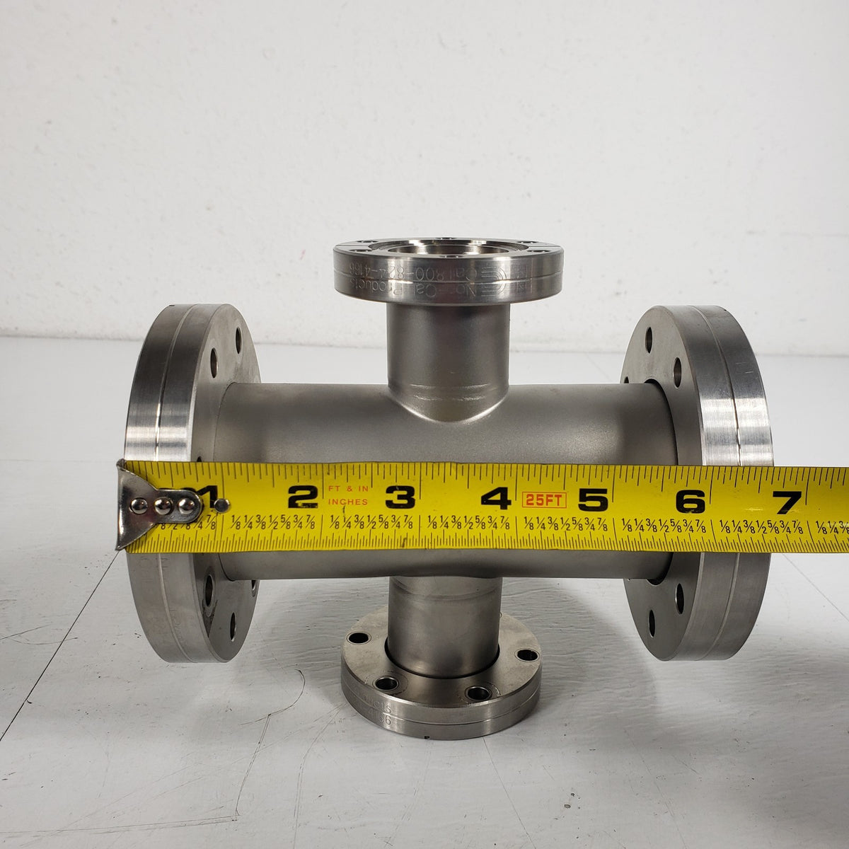 NorCal DN63CF DN35CF 4-Way Reducing Cross 2 Rotatable ConFlat UHV Vacuum Flanges