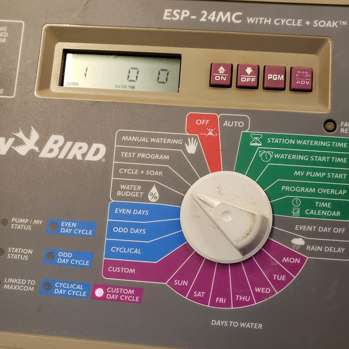 RAIN BIRD ESP-24MC Cycle Soak Irrigation Lawn Sprinkler Control/Computer