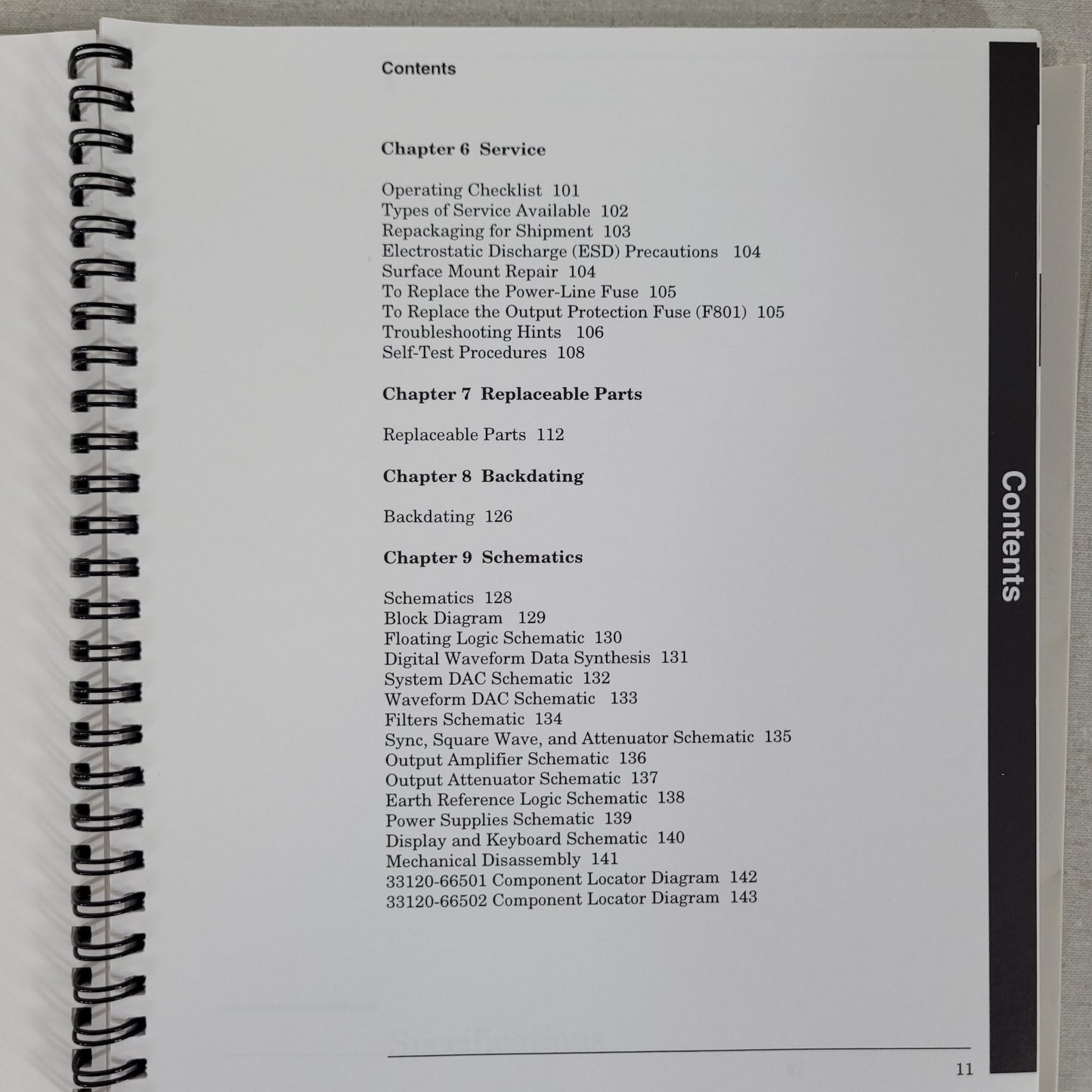 Agilent 33120A 15MHz Function Arbitrary Waveform Generator Service Guide Manual