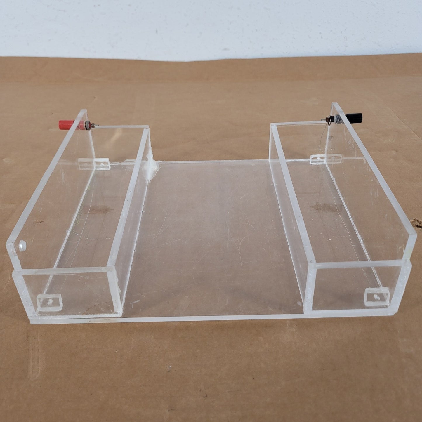 Acrylic Horizontal Agarose Gel Electrophoresis Chamber Tank w/ Tray Leads
