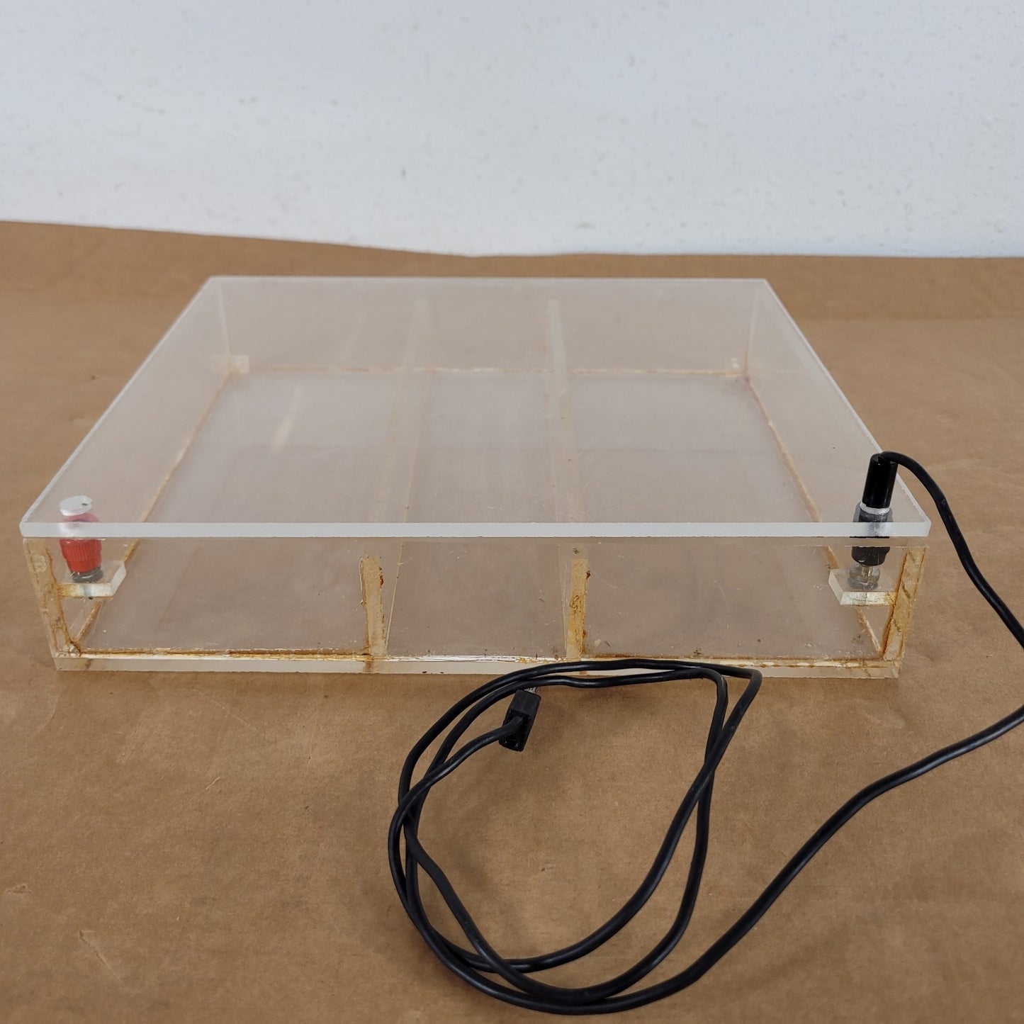 Acrylic Horizontal Gel Electrophoresis Chamber Tank w/ Banana Power Leads