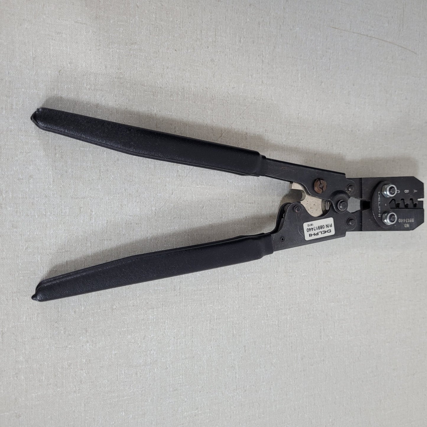 Delphi 08913440 Ratcheting Electrical Terminal Crimp Tool Hand Crimper A B Die