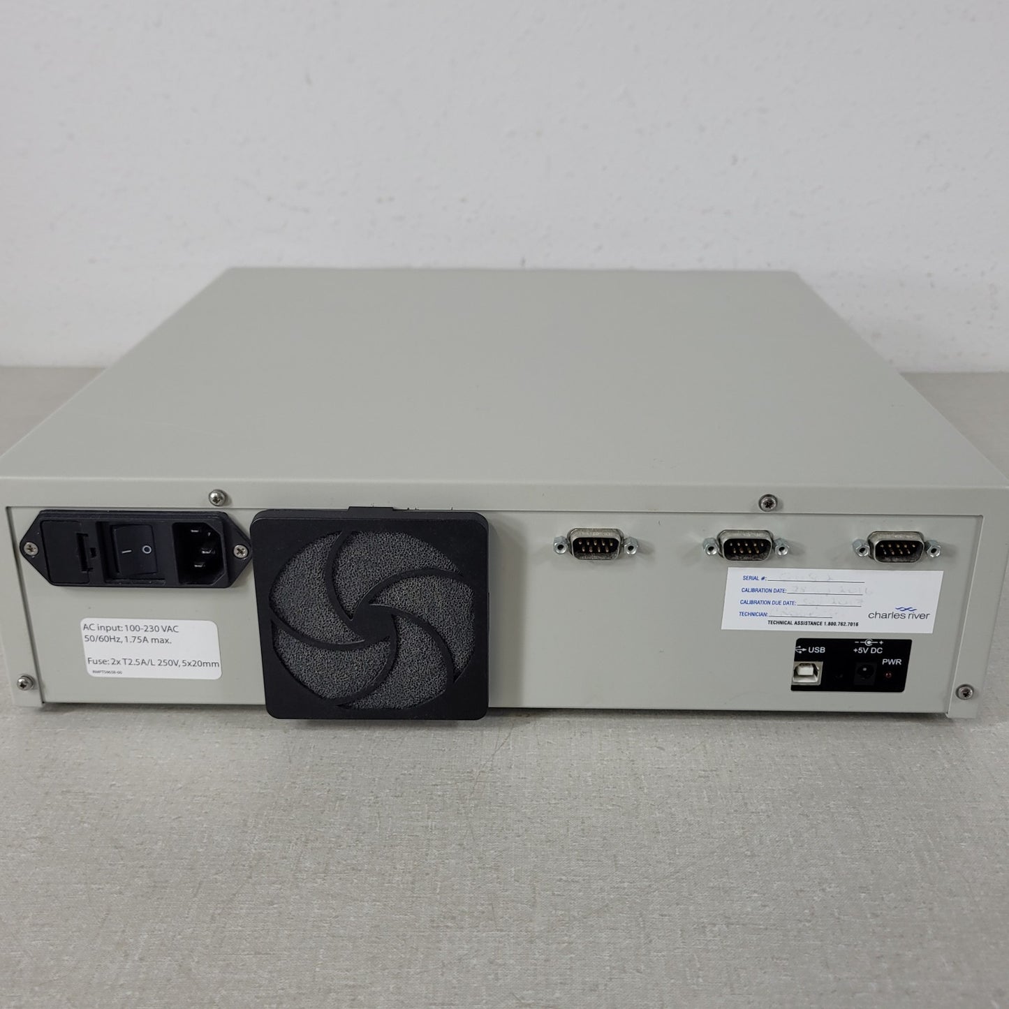 Tested Charles River MCS Endosafe Multi-Cartridge Endotoxin Testing System
