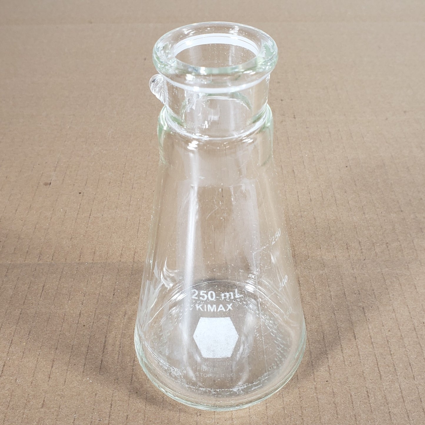 Lot of 4 VWR/Kimax 89000-384/27060-250 500/250mL Heavy Walled Filter Flasks