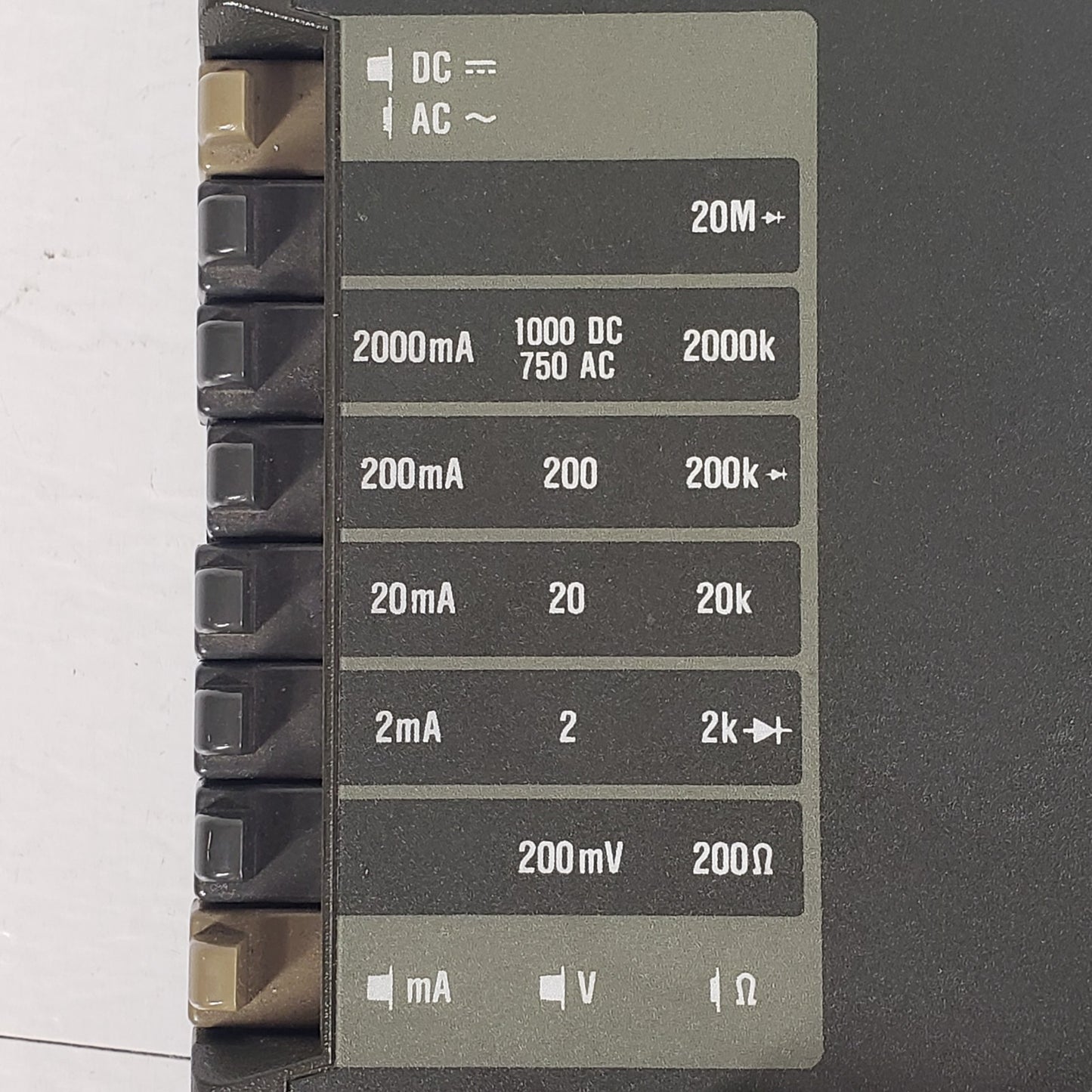 TESTED Fluke D800 Digital Multimeter DMM 500V 2A w/ Original Test Probes