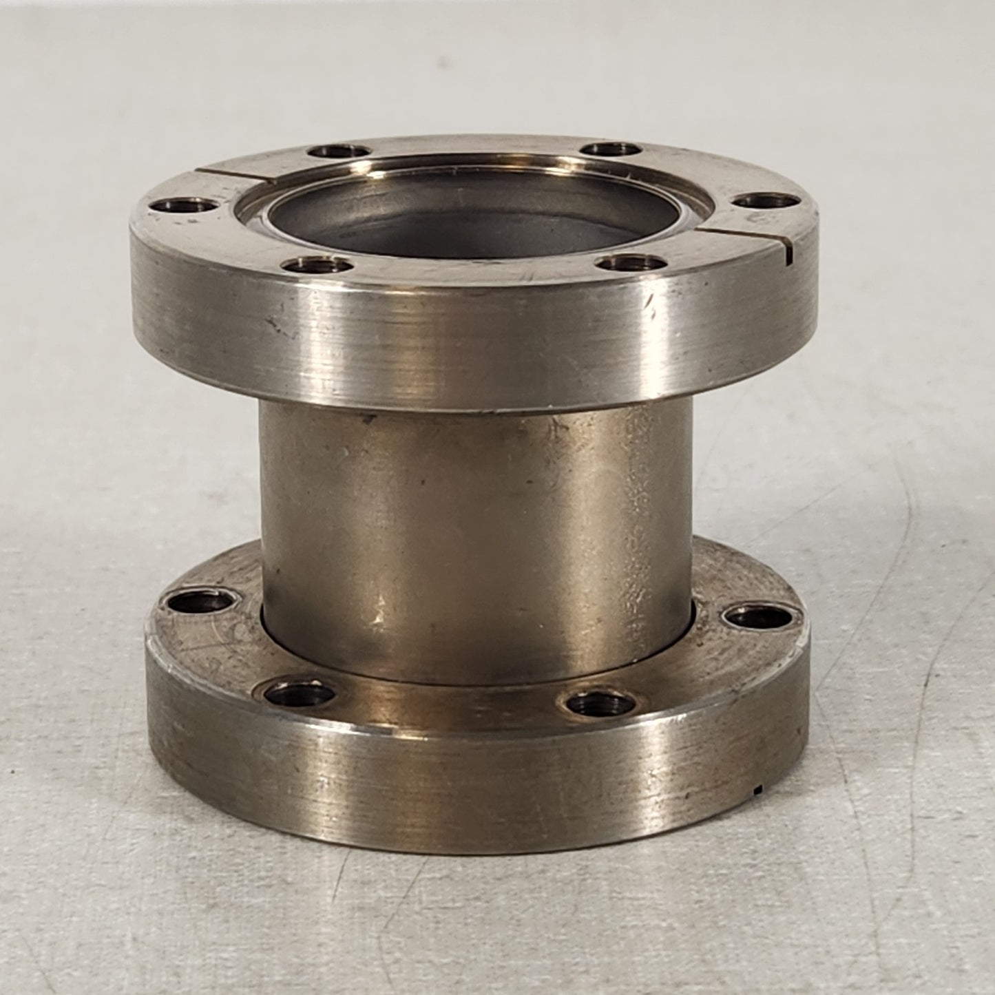 DN35CF 2.75" ConFlat UHV Straight Nipple 2-3/8" OAL 1 Rotatable 1 Fixed Vacuum