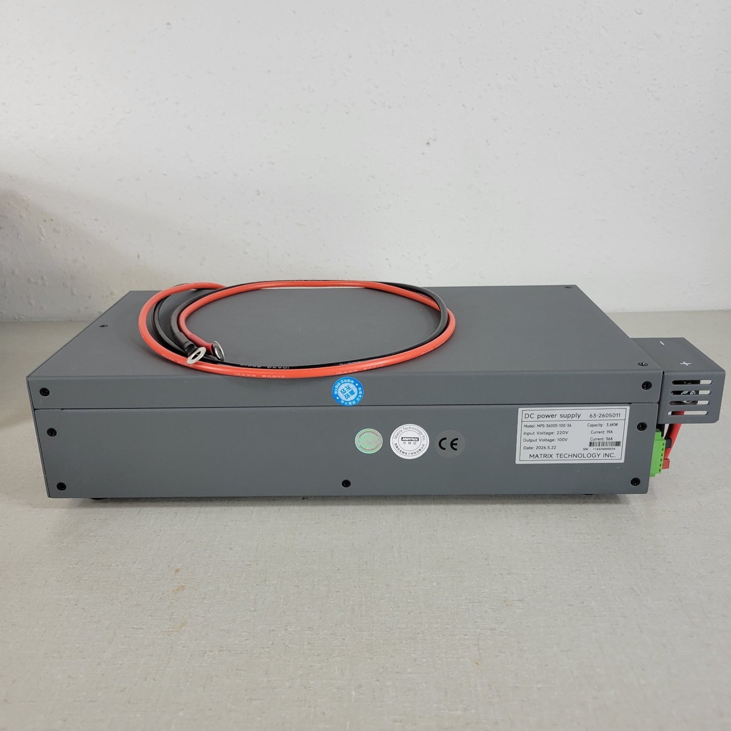 Matrix MPS-3600S Switching DC Bench Power Supply 100V 36A Adjustable Protected