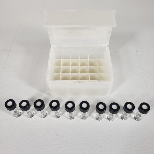 WHEATON W986294NG 1mL Graduated Clear V-Vials Screw Cap 13-425 Lot of 10