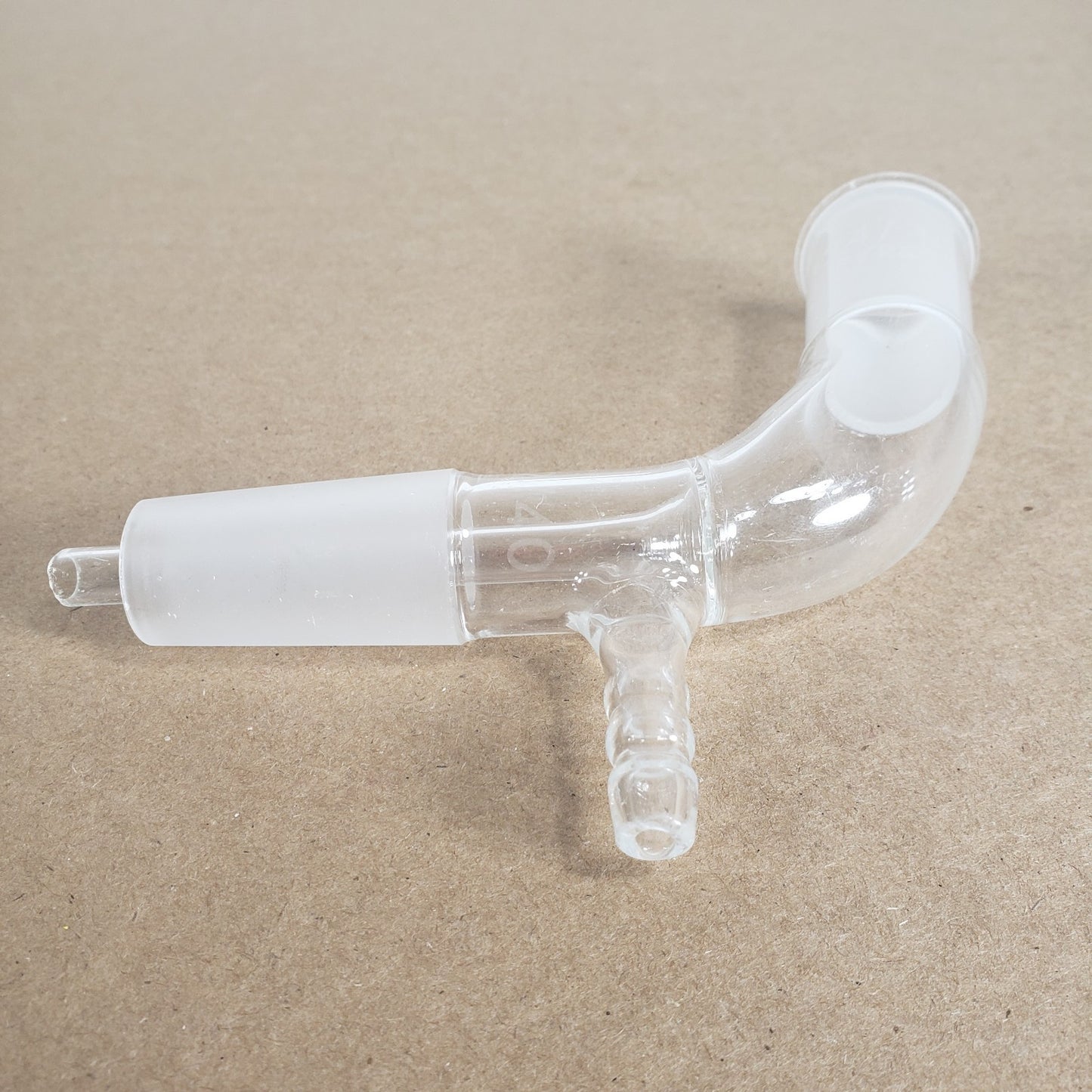 Chemglass CG-1050-01 105° Angle Vacuum Connecting Adapter with 24/40 Joints