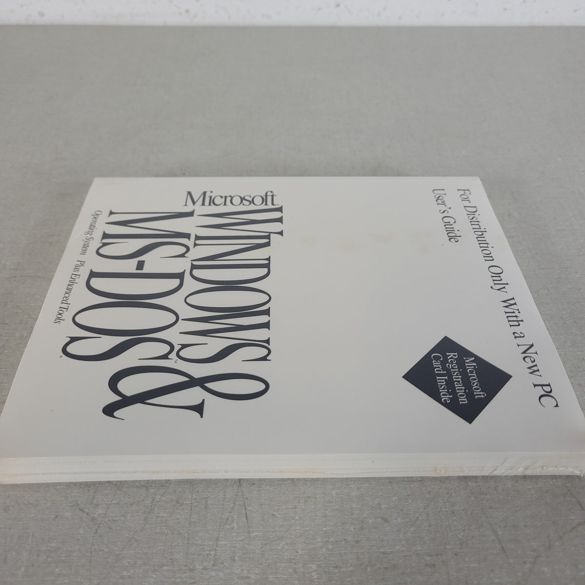 Vintage Microsoft Windows & MS-DOS User's Guide Manual w/ COA Sealed
