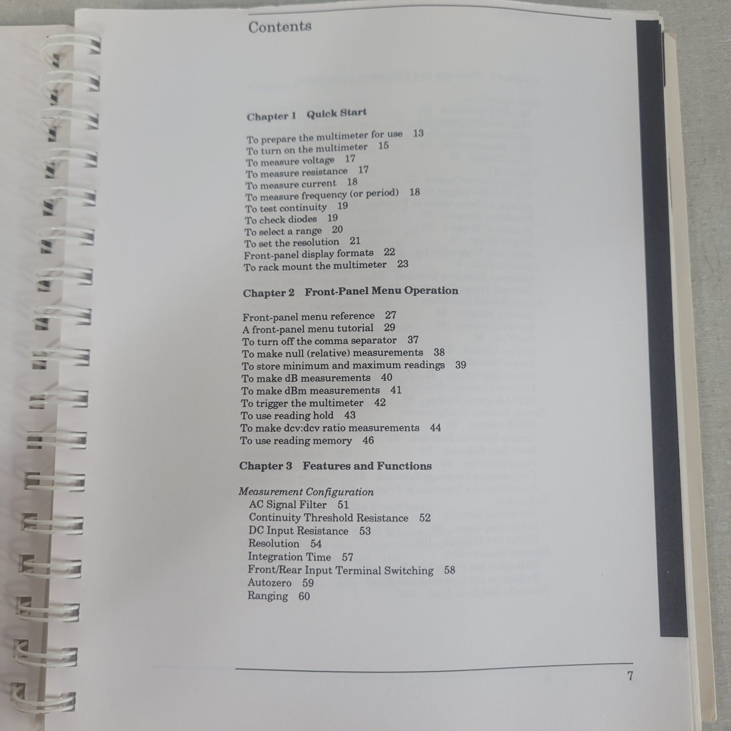 HP 34401A Digital Multimeter User's Guide Manual 34401-90003 Hewlett Packard OEM