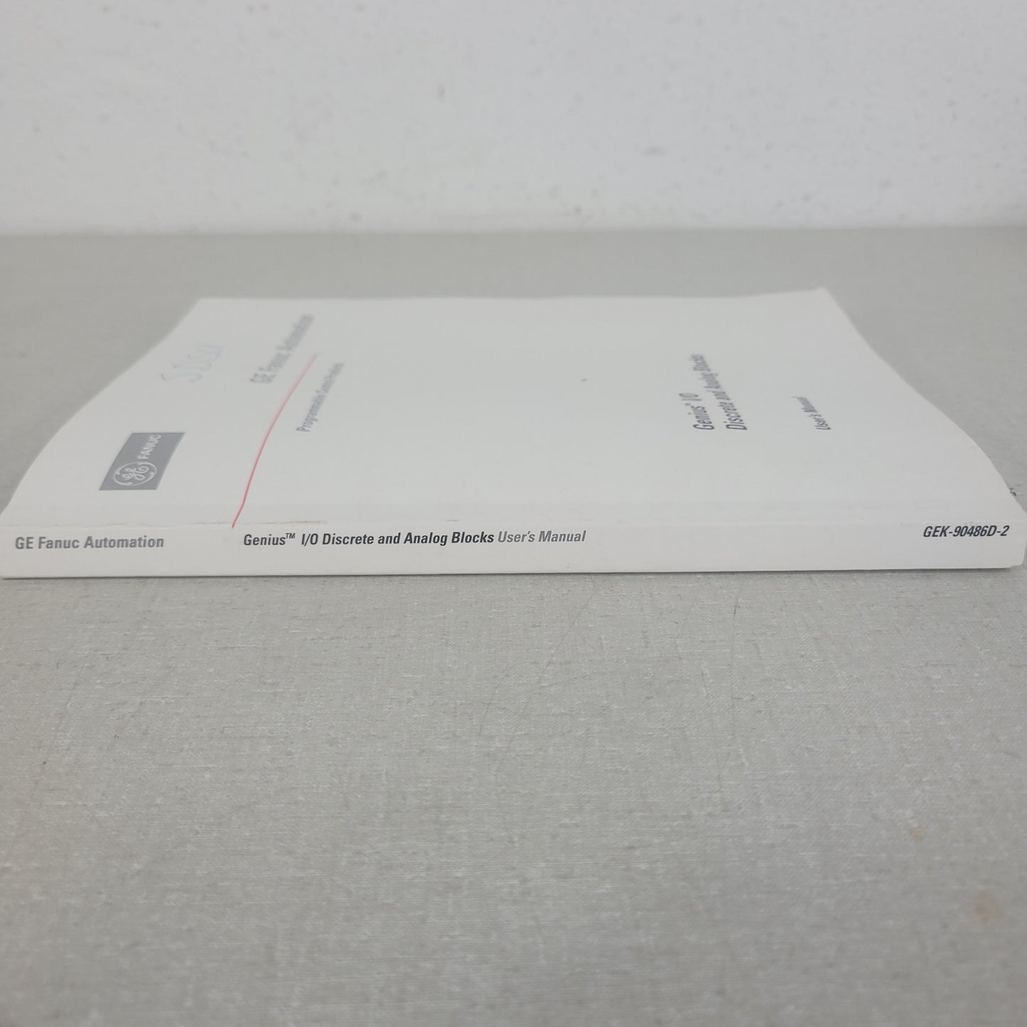 GE Fanuc GEK-90486D-2 Genius I/O Discrete Analog Blocks PLC User Manual