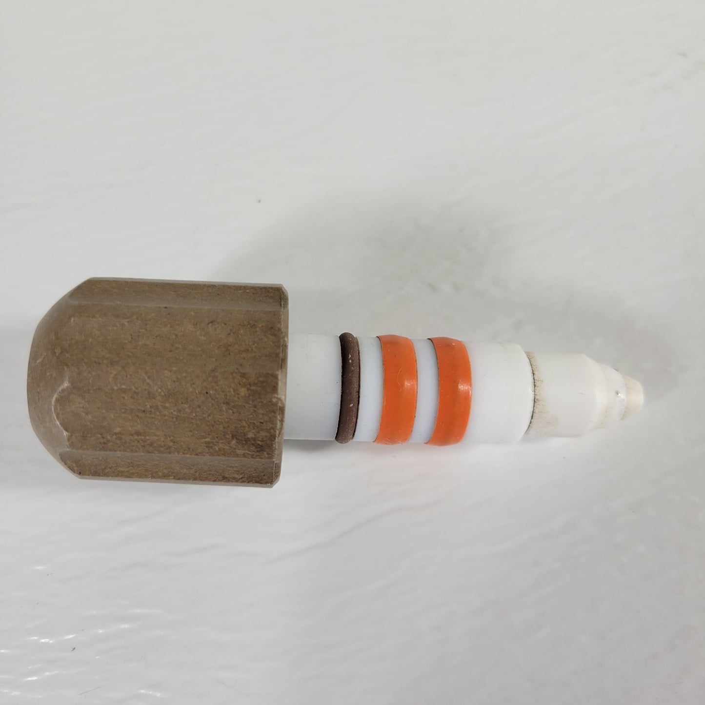 CHEMGLASS PTFE 0-12mm High Vacuum Valve Plugs for Vacuum Systems, Orange & Brown